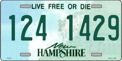 NH license plate 1241429