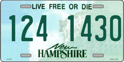 NH license plate 1241430