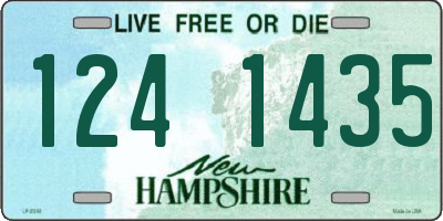 NH license plate 1241435