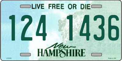NH license plate 1241436
