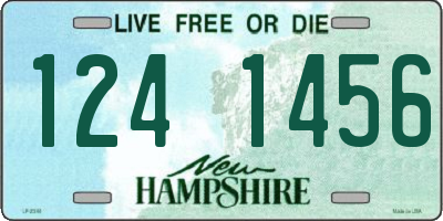 NH license plate 1241456