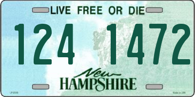 NH license plate 1241472