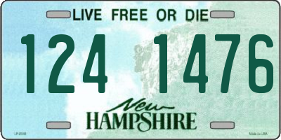 NH license plate 1241476