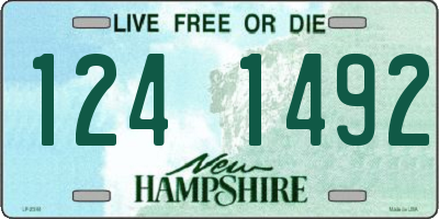NH license plate 1241492