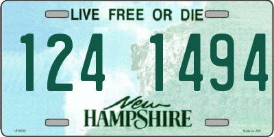 NH license plate 1241494