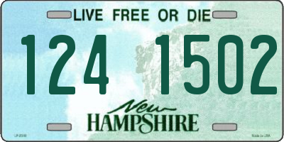 NH license plate 1241502