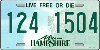 NH license plate 1241504