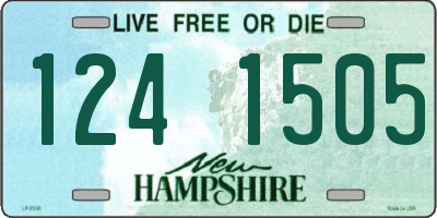NH license plate 1241505