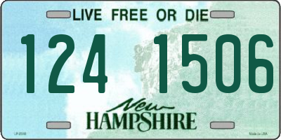 NH license plate 1241506