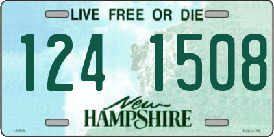 NH license plate 1241508
