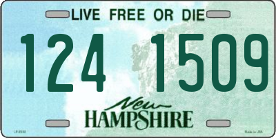 NH license plate 1241509