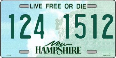 NH license plate 1241512