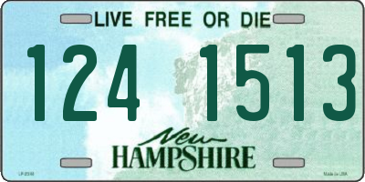 NH license plate 1241513