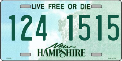 NH license plate 1241515