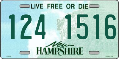 NH license plate 1241516