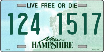 NH license plate 1241517
