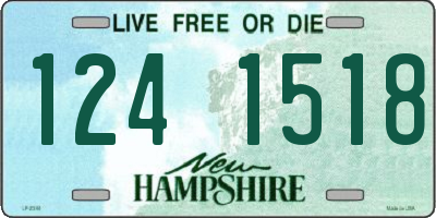 NH license plate 1241518