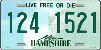 NH license plate 1241521