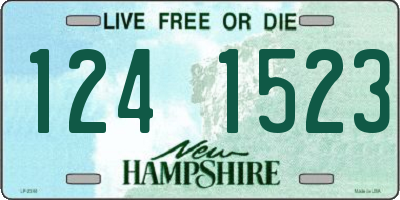 NH license plate 1241523