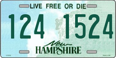 NH license plate 1241524
