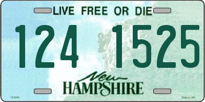NH license plate 1241525