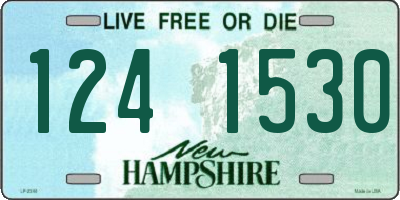 NH license plate 1241530