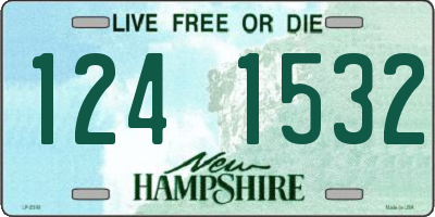 NH license plate 1241532