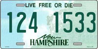 NH license plate 1241533