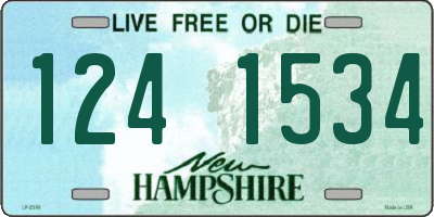 NH license plate 1241534