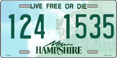 NH license plate 1241535