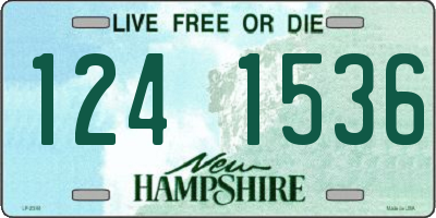NH license plate 1241536