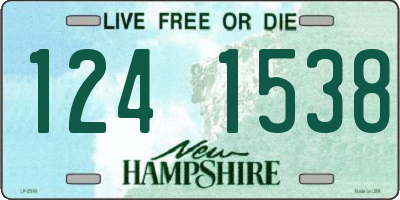 NH license plate 1241538