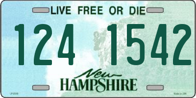 NH license plate 1241542