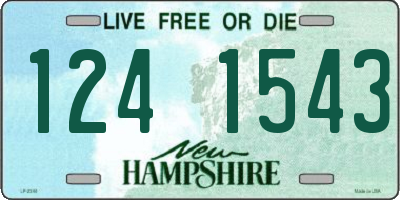 NH license plate 1241543