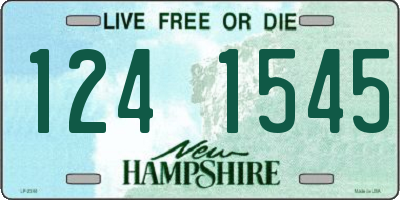 NH license plate 1241545