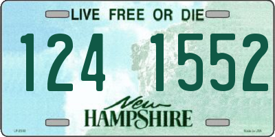 NH license plate 1241552