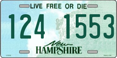 NH license plate 1241553