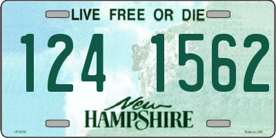 NH license plate 1241562