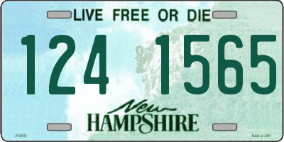 NH license plate 1241565