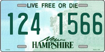 NH license plate 1241566