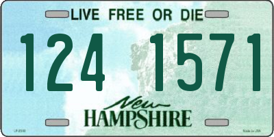 NH license plate 1241571