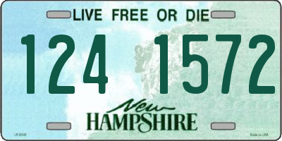 NH license plate 1241572