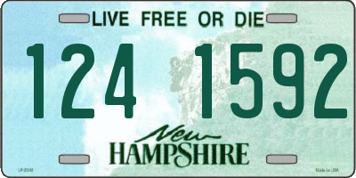 NH license plate 1241592