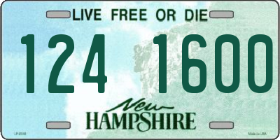 NH license plate 1241600