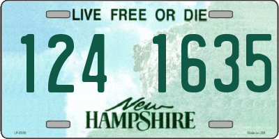 NH license plate 1241635