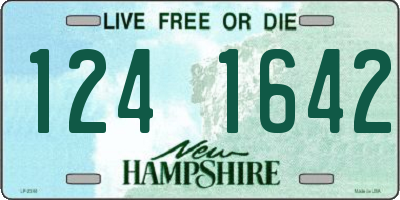 NH license plate 1241642