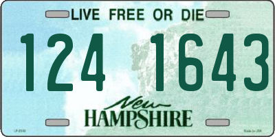 NH license plate 1241643