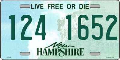 NH license plate 1241652