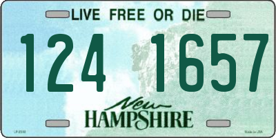 NH license plate 1241657