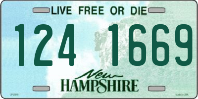 NH license plate 1241669